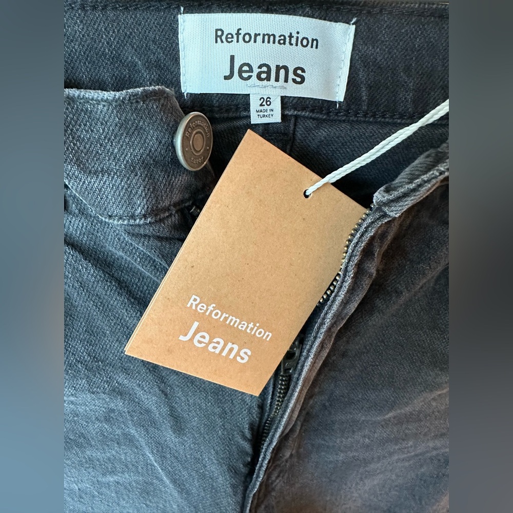 New - Reformation Peyton High Rise Bootcut Jeans - size 26 - Picture 8 of 10